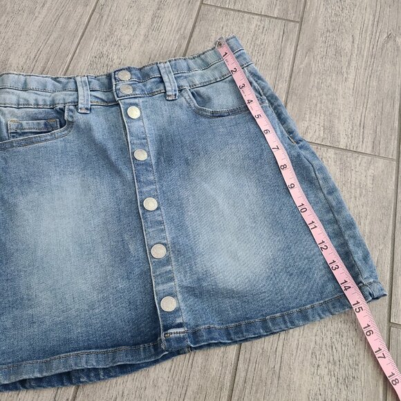 Jessica Simpson Rue girls Mid Rise Button-Front Denim Skirt – Size 14 - Picture 6 of 11